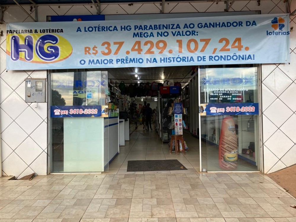 Apostador de Rondônia saca prêmio de R$ 37 milhões da Mega-Sena sete dias após sorteio, diz Caixa