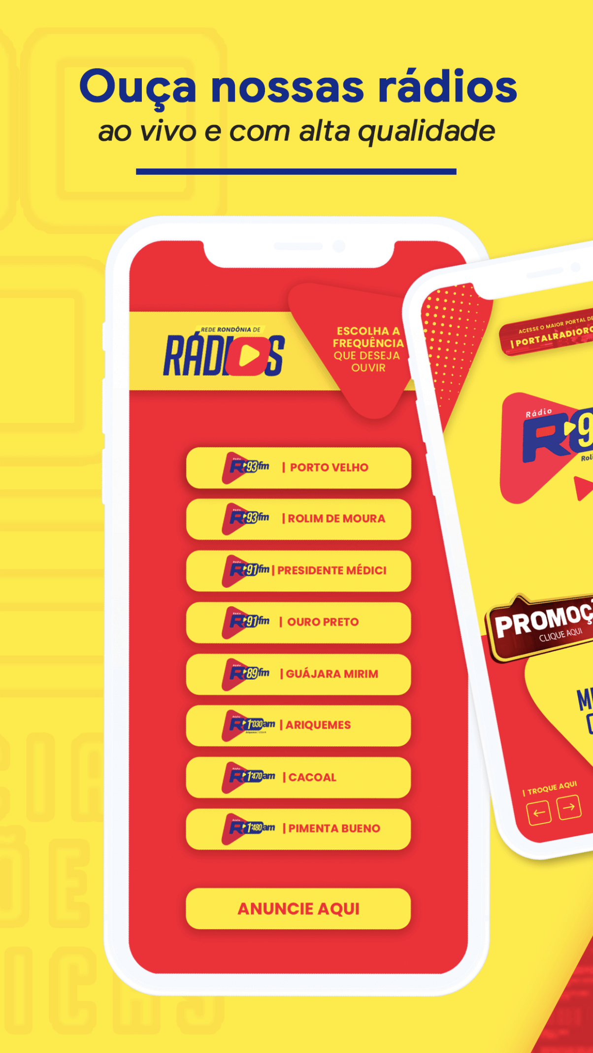 App Rádio Rondônia — recursos